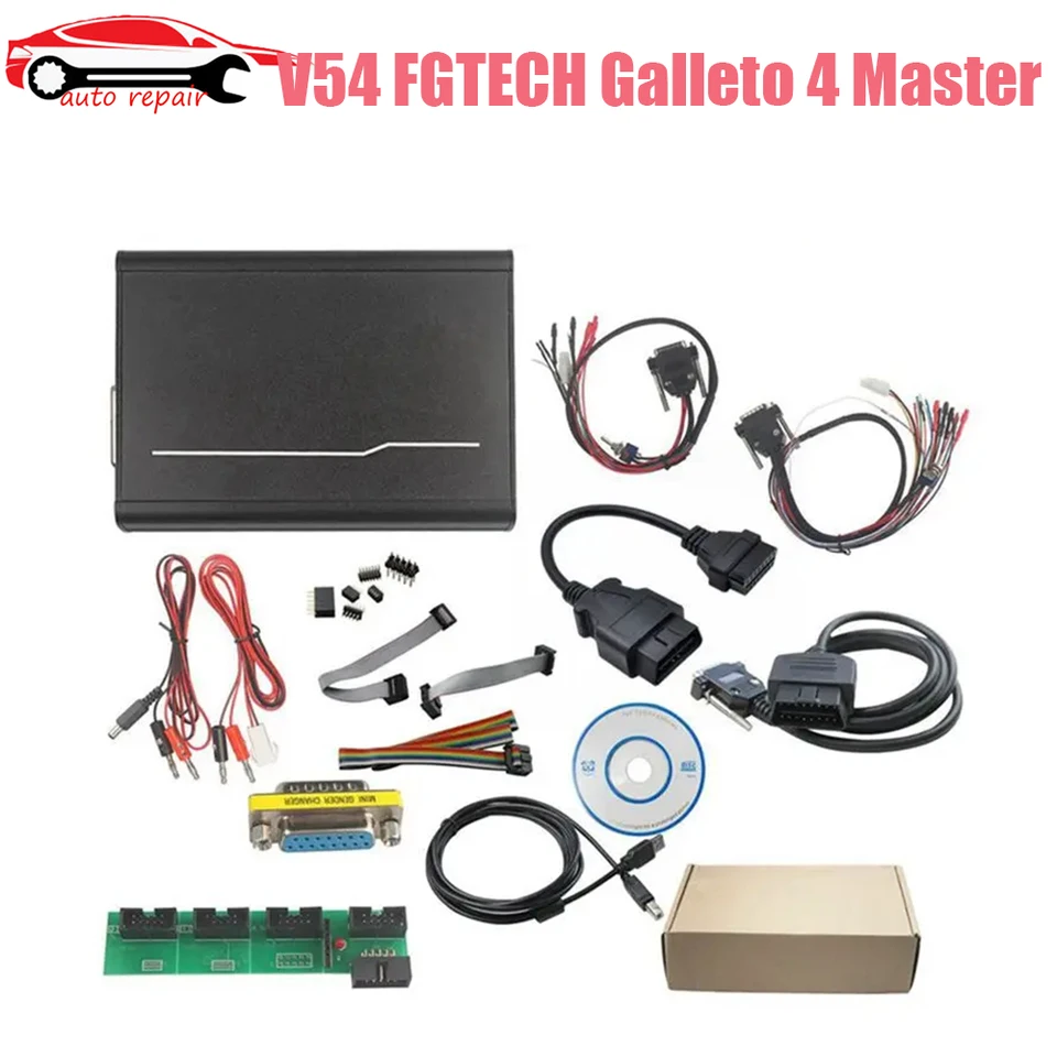 A+FGTech Galletto 4 Master V54 FG-TECH V54 VD300 0386/0475 Podpora BDM Full Function Code Scanner ECU Tuning Tool FLG Tech