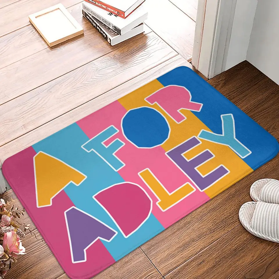 A pre Adley Merch 40x60 cm koberce Polyester Mats Mats Prispôsobiteľné anti-sklzné darčeky