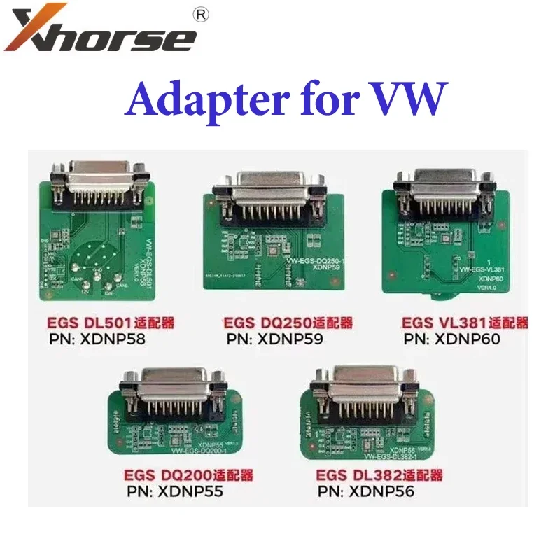 A+ Xhorse VVDI Key Tool Plus Pad Adapter XDNP55GL XDNP56GL XDNP58GL XDNP59GL XDNP60GL pre VW EGS DQ200 DL382 DL501 DQ250 VL381
