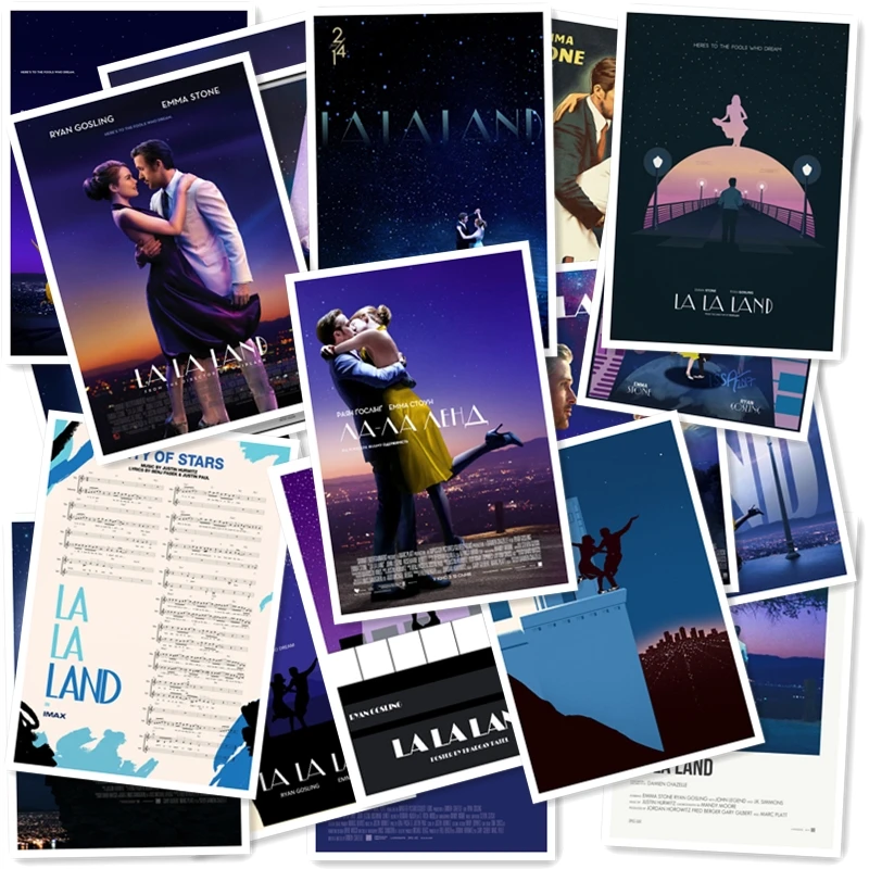 A1-48# LA LA Land 20/PCS PVC Series STREET Home Decor Fridge Styling Wall Travel Kuver Graffiti Styling