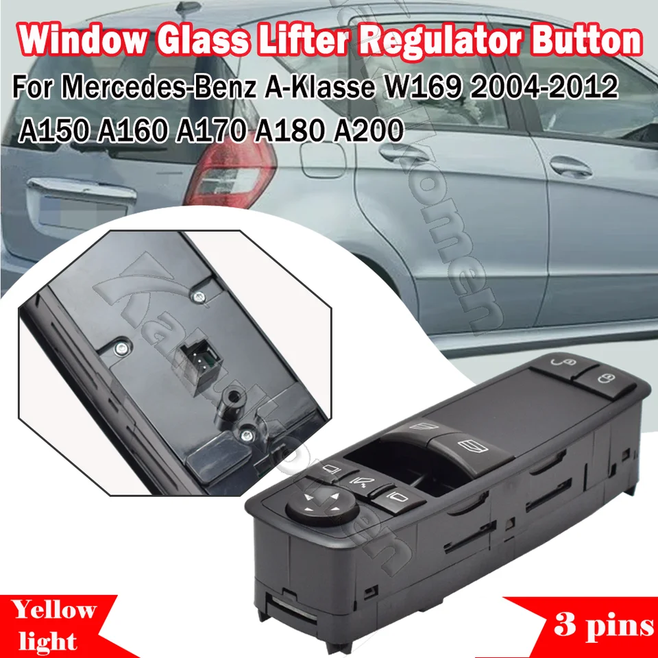 A1698206510 pre triedu Mercedes-Benz AB W169 W245 A160 A180 B200 2004-2012 Ovládací spínač vozidla Auta