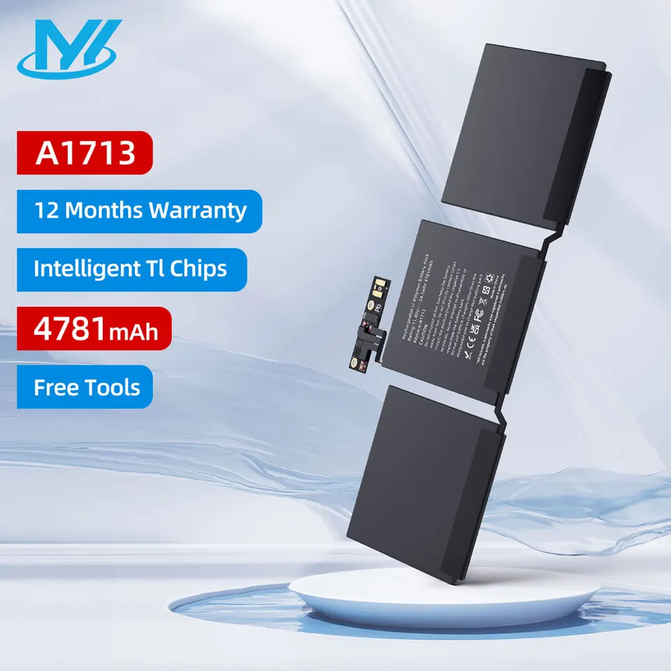 A1708 A1713 Výmena batérie notebooku pre Apple MacBook Pro 13 13 '13 palcov 2016 2017 Ver A2171 EMC 2978 3164 NOTEBOBOL BATTER