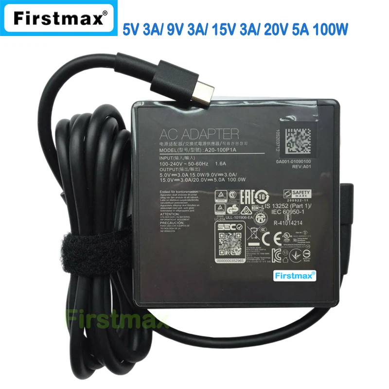 A20-100P1A nabíjačka notebooku pre ASUS Rog Scar 100W 20V 5A Type-C adaptér G733CW G733CX G533QM G533QR G733QR G533QS G733QS