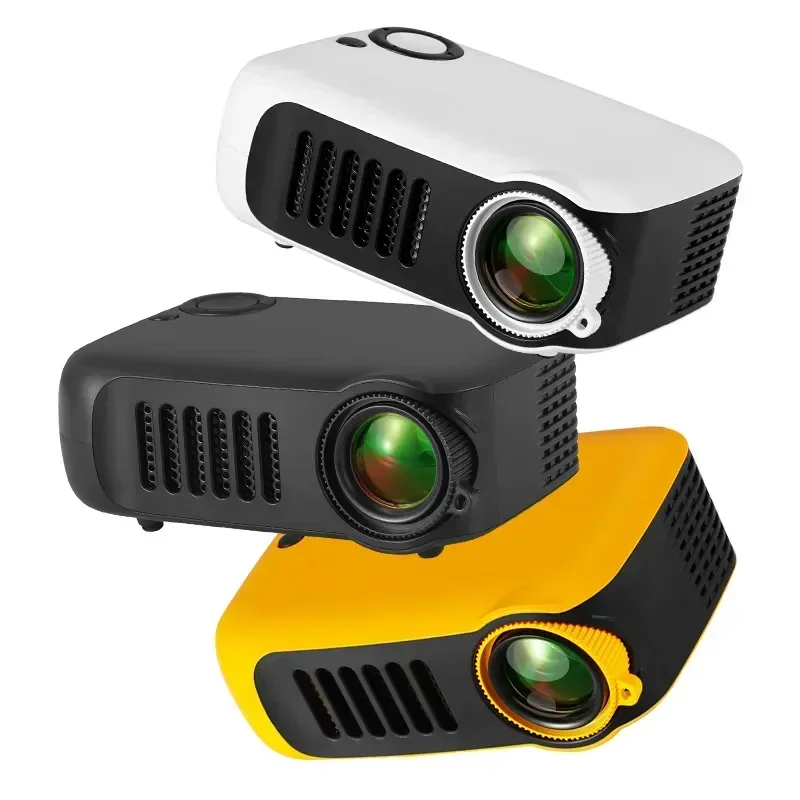 A2000 Mini Projector Home Cinema Theatre prenosné 3D LED videohra projektory hra laser beamer 4k 1080p cez HD Port Smart TV Box