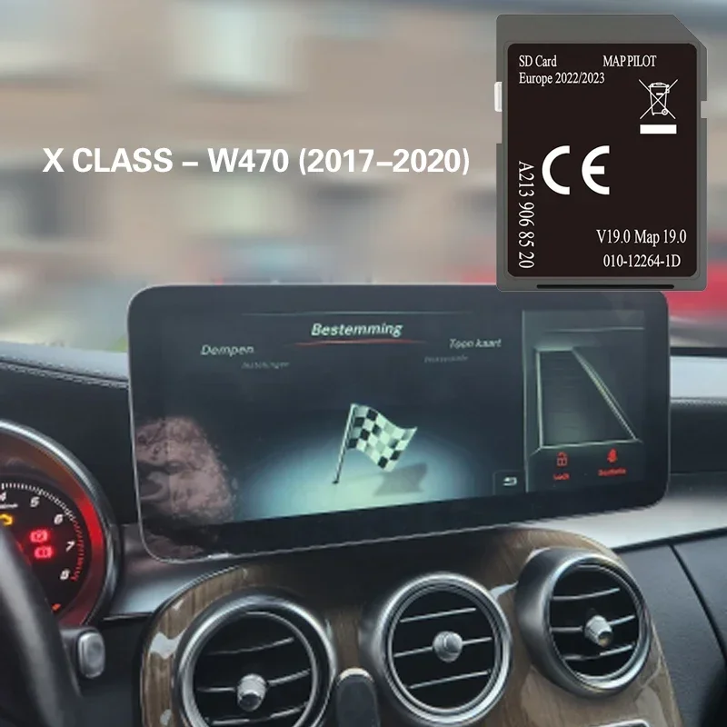 A213 V19 Francúzsko Taliansko EU UK X CLASS W470 2017 2020 SD pre Mercedes Navigation A213 V19 Map karta mapy