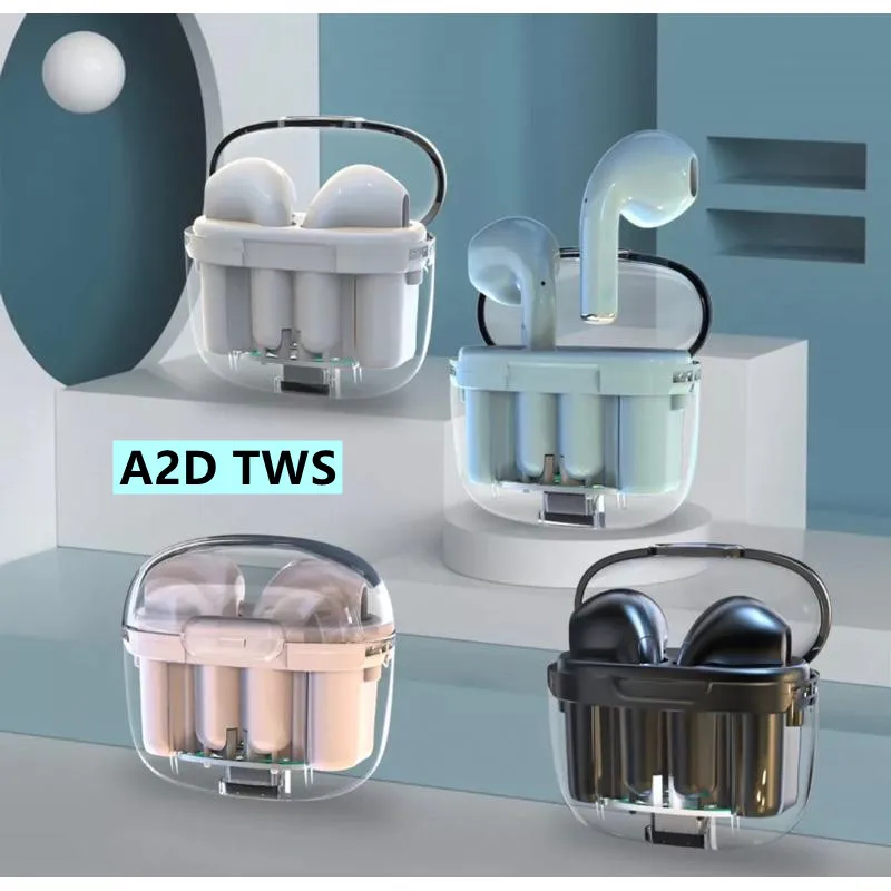 A2d TWS Wireless Bluetooth slúchadlá 5.3 Bluetooth slúchadlá plne priehľadné headset s mikrofónom pre Xiaomi iPhone A2D slúchadlá