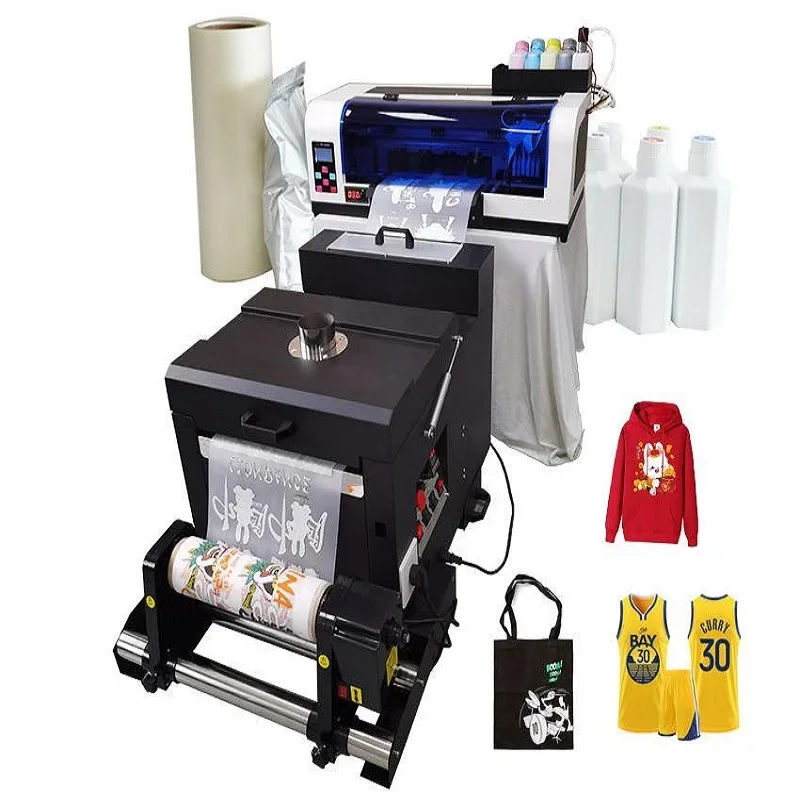 A3 Veľkosť 33 cm 30 cm Dve tlačené hlavy handriky sublimačný stroj sublimačný stroj XP600 Priamo na film Vinyl Transfer DTF tlačiareň DTF