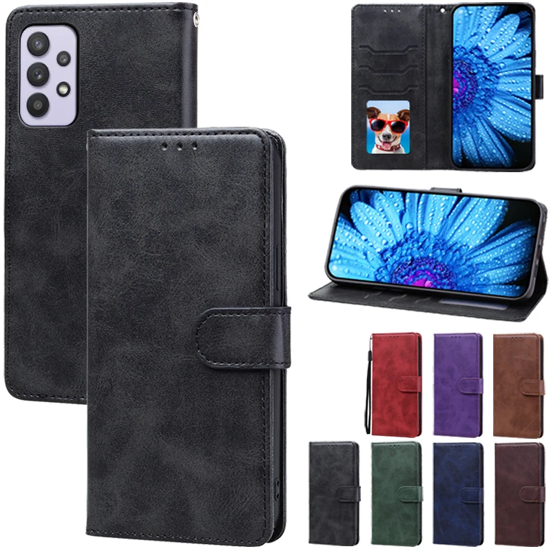 A32 4G 5G puzdro pre Samsung Galaxy A32 Pase Leath Flip Wallet Cover pre Samsung Galaxy A32 5G Case Cover Cover Coque Fundas ETUI