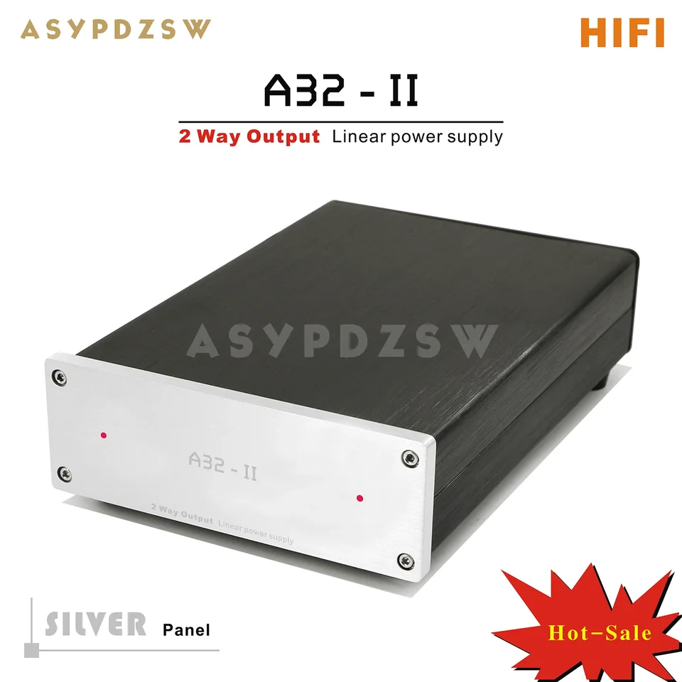 A32-II 50W+50W HIFI Ultra-Low Line Lineárny napájací zdroj DC 5V/9V/12V/15V/18V/19V/24V LPS