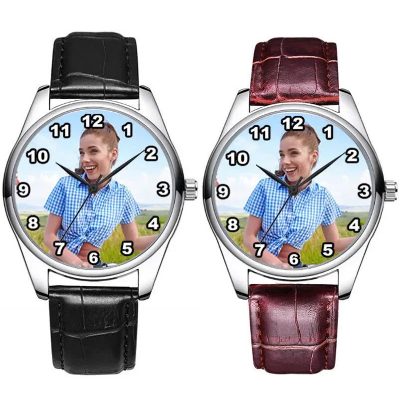 A3330 Drop Ship Support Custom Logo Watch DIY náramok Dajte svoju fotografiu na hodinky vodotesné personalizované mužské hodinky Quartz