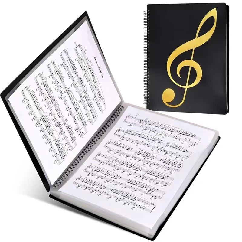 A4 Multi-vrstvové hudobné skóre Priečinok Piano papierové listy Ukladateľ dokumentov