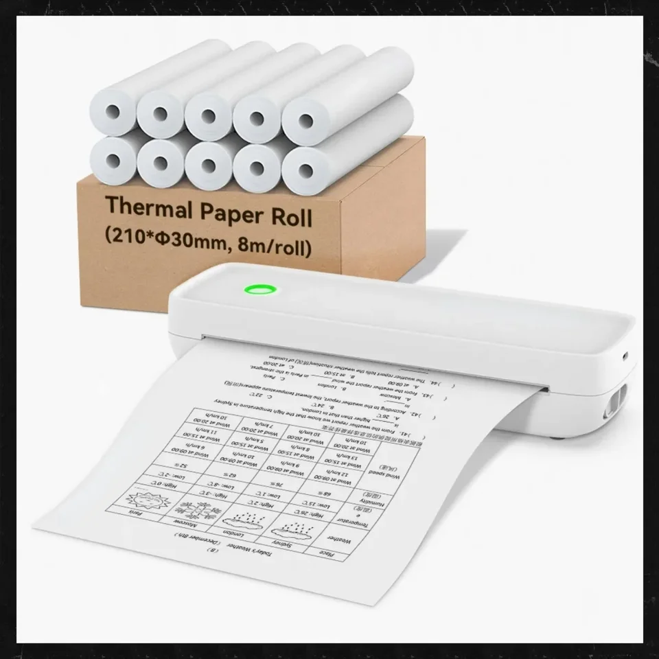 A4 Tepelný papier Tepelný papier 210*30 mm pre bezdrôtové Bluetooth A40/X8 TLAČ