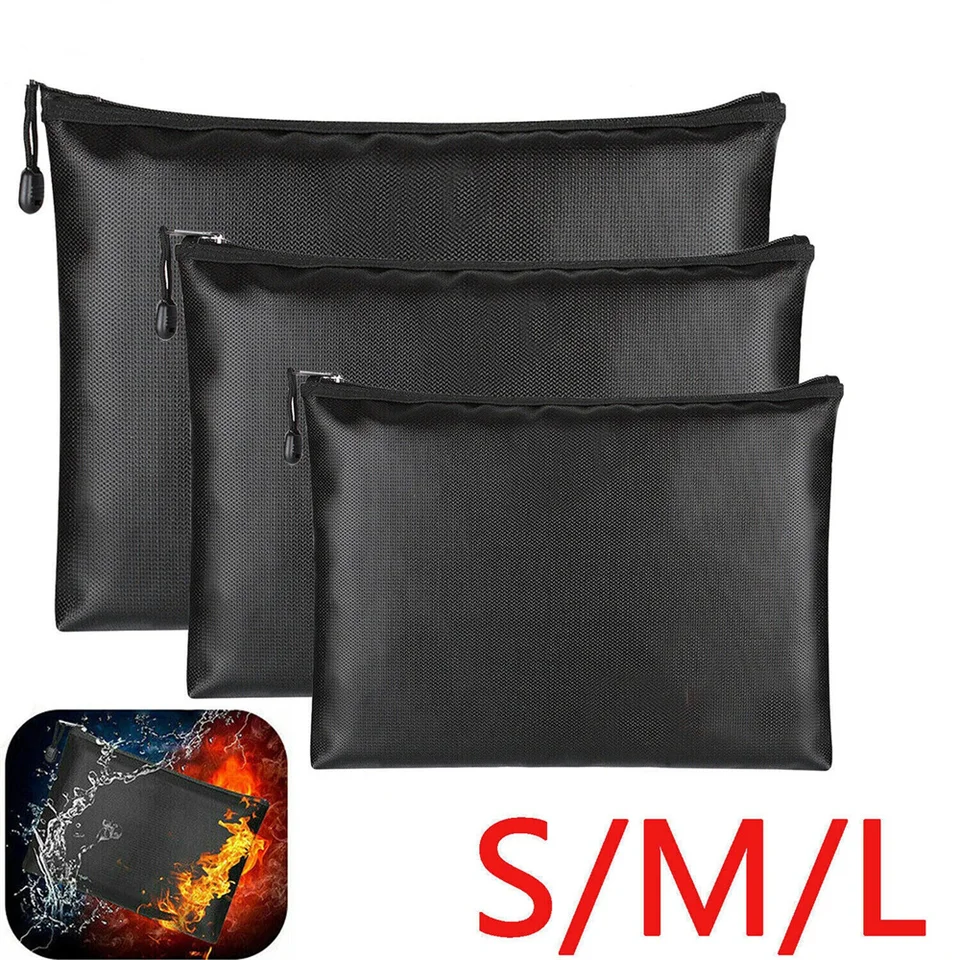 A4 vrecko Fireproof nepremokavý dokument Bag Office Office Storage Organizátor SAFE SABREUT SADER TAHO