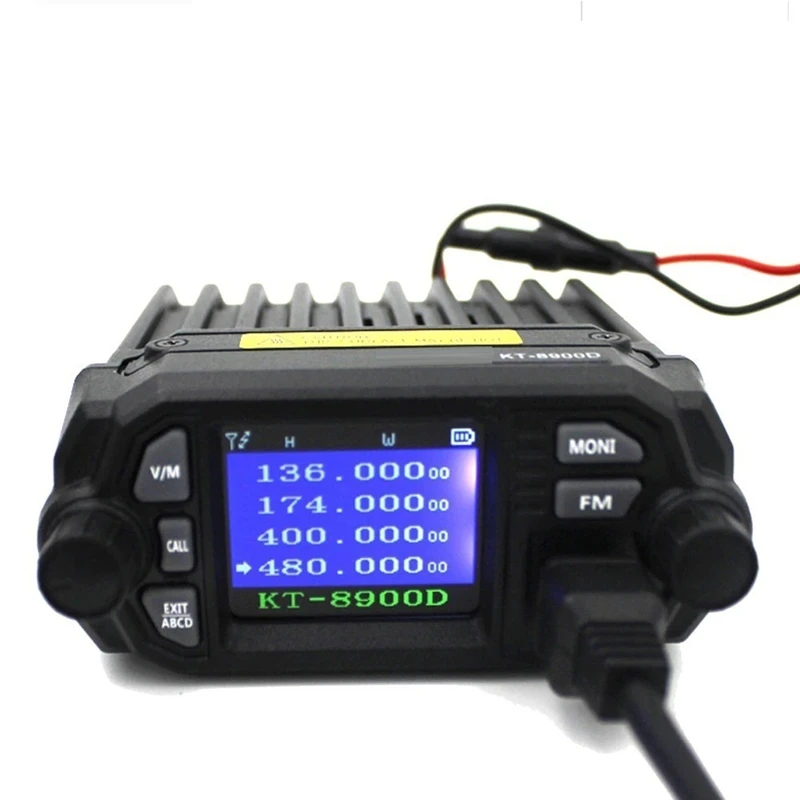 A48R-TOP KT-8900D 25W Dual Band Quad Display 136-174and400-480MHz Large LCD Display Mobile Radio KT8900D
