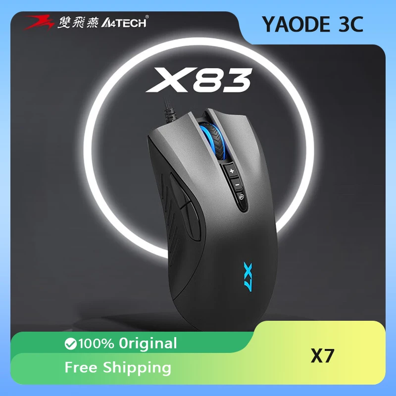 A4Tech Bloody X7 Gaming Mouse Dynamic RGB Nízke oneskorenie ergonómia káblovej myši FPS PC PC PC PC PC PAPtop Computer Office PC Príslušenstvo