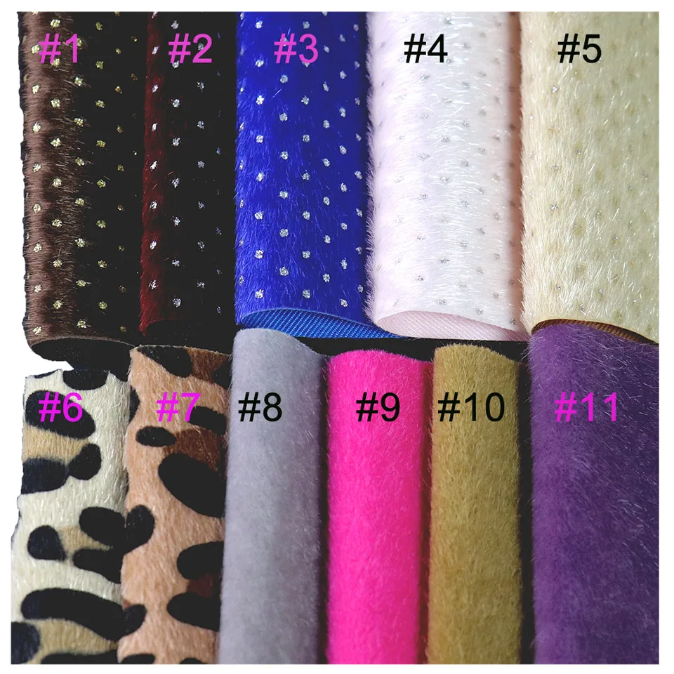 A5 List 21x15cm Soft srsti s trblietavými bodkami koňa faux koža pre remeselné šitie
