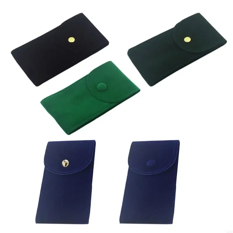 A52E Prenosné zamatové hodinky Hodinky cestovné úložné tašky Organizátori Small Watch Case Plush Textúra vhodná pre mužov a ženy
