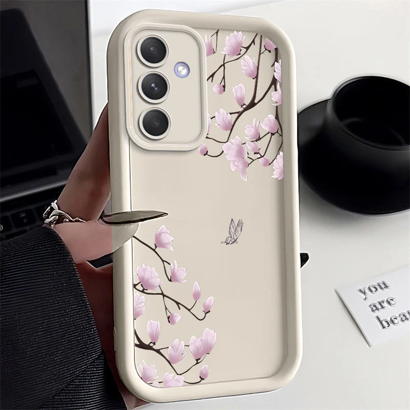 A55 Pink Plum New Sky Eye Phone pre Samsung A55 A25 A24 A52 A51 A50 A54 A71 A53 A15 A14 A13 A72 A73 A70 A05S A04 A04