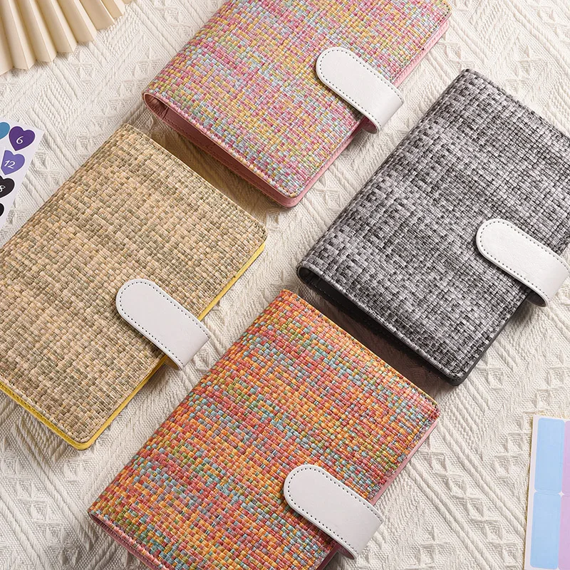 A6 dúhový pletací vzor DIY voľný listové spojivo notebook kryt denníka Plánovač papierového krytu školské kancelárske potreby