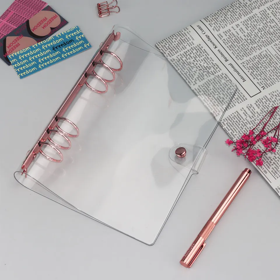 A7 A6 A5 Transparent Loose Leaf Binder Notebook Inner Core Cover Note Book Planner Office kancelárske potreby