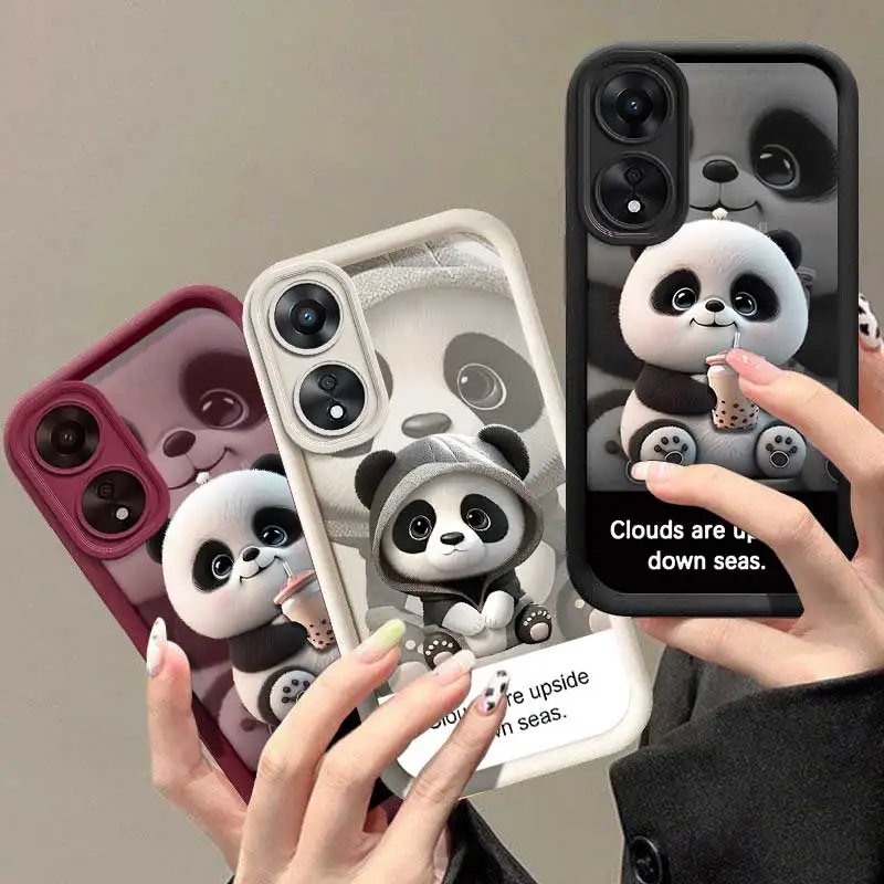 A78 Panda Cloud Sea Sky Eye Ladder Pase pre puzdro pre OPPO A98 A96 A95 A94 A93 A92 A91 A83 A79 A77 A76 A74 A73 A72 A58 A58 A57 A55 A55