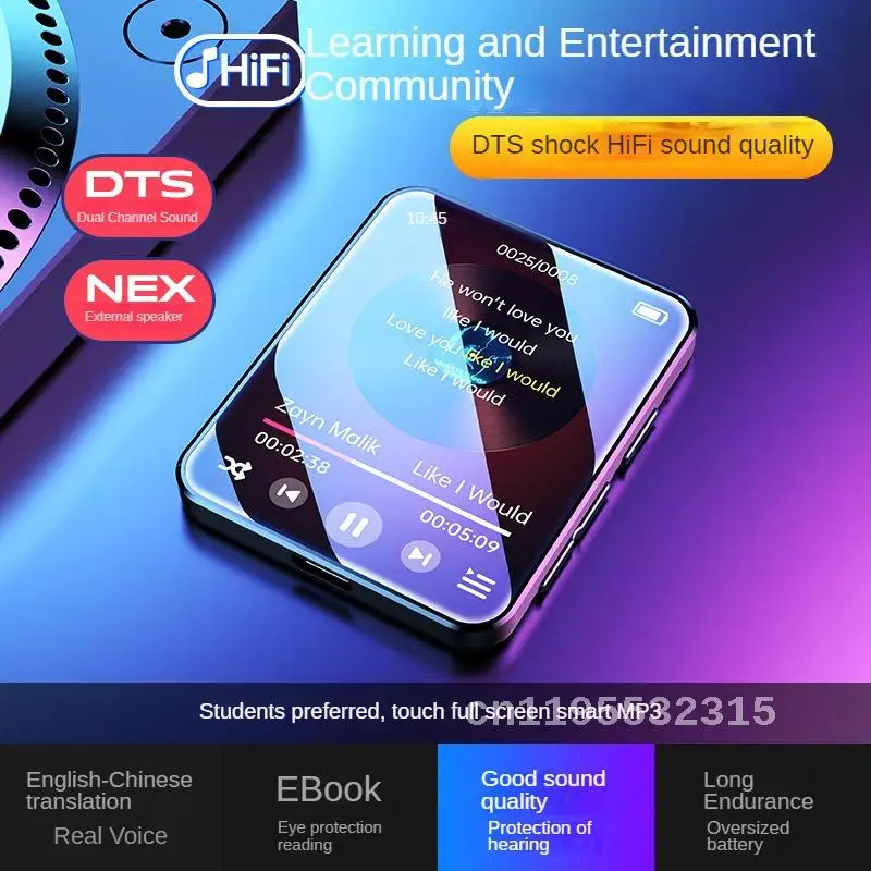 A8 Celú obrazovku Touch MP3 prehrávač Bluetooth MP4 malá študentská verzia