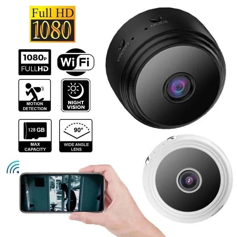 A9 WiFi Mini Camera bezdrôtového video rekordéra Voice Recorder Monitorovanie kamery Smart Home pre dojčatá a domáce zvieratá