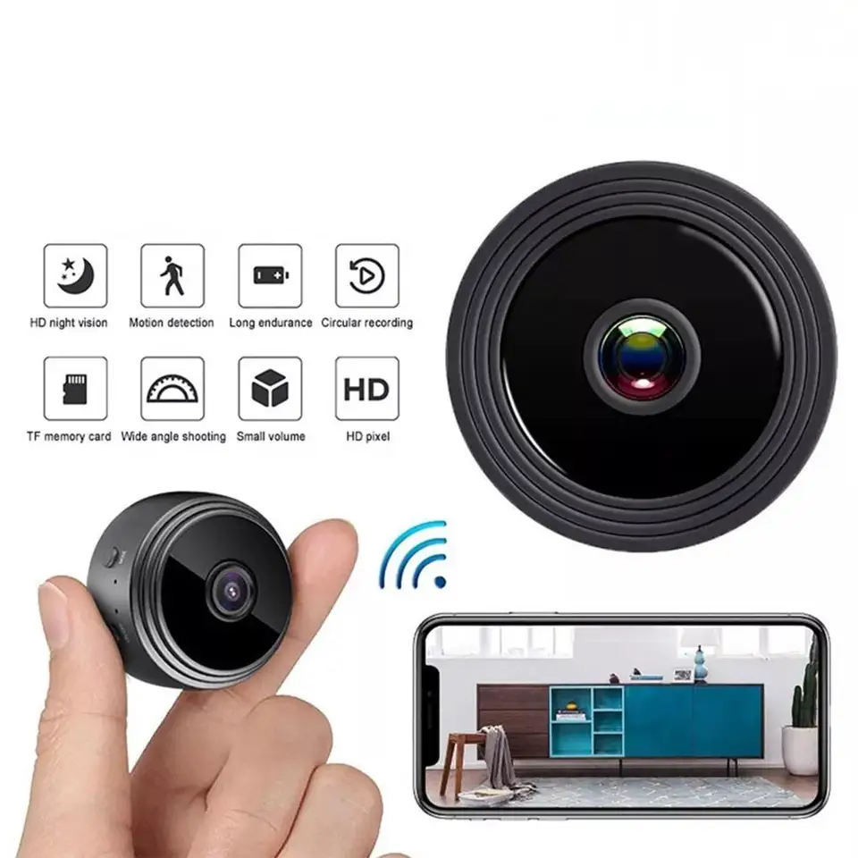 A9 WiFi Mini Camera Wireless Video Recorder ochrana ochrany kamery Monitor mobilného diaľkového fotoaparátu mobilná diaľková aplikácia