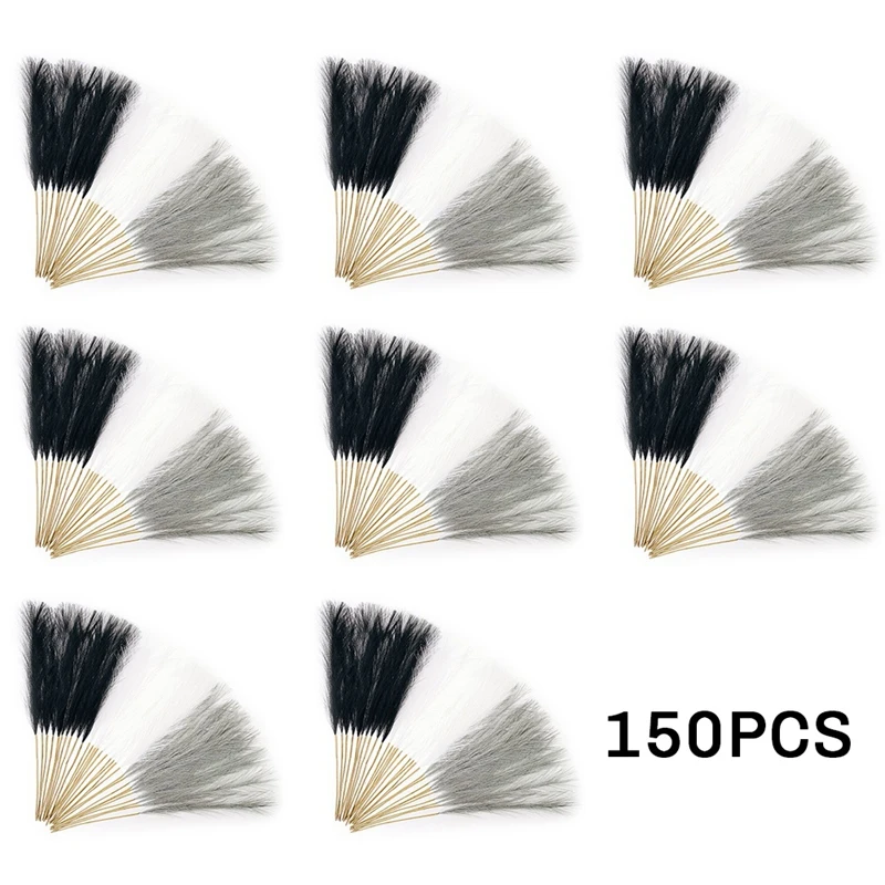 AA50-150PS Faux Grass Decor Decor 55 cm Vysoká umelá tráva pompézne kvetinové falošné rastliny podlahové vázy pre dekorácie
