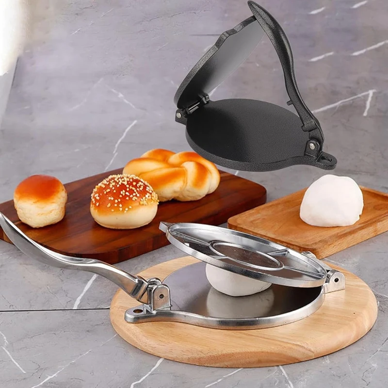AA50-Press hliníková zliatina Tortilla Press Flapjack Machine Crepe Machine Pancake Maker liate hliníkové tortillas domáce