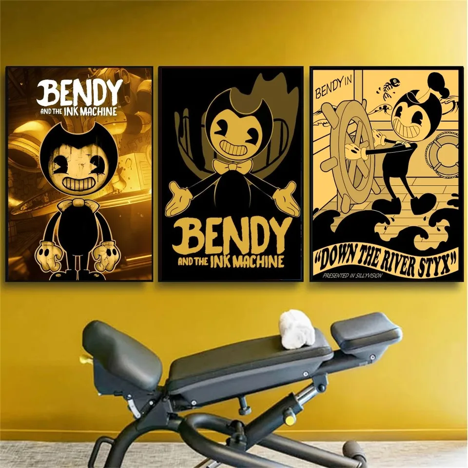 AAA B-Bendy a Atramentové stroje herný plagát Kraft Club Bar Paper Vintage plagát nástenná maľba maľba spálne Študijné nálepky
