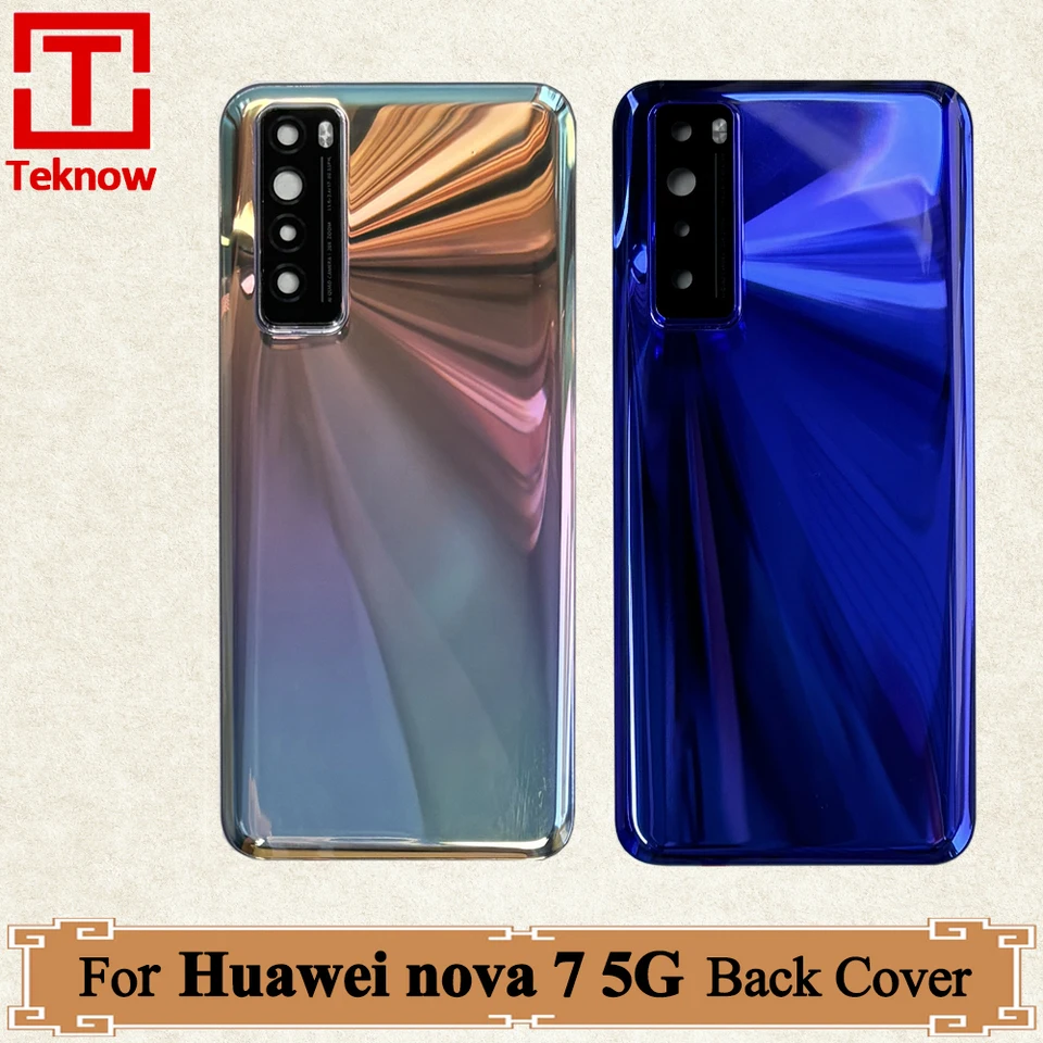 AAA+ Kvalitný kryt batérie pre Huawei Nova 7 5G Nova7 zadný kryt JEF-An00 JEF-NX9 JEF-an20 Zadné puzdro Výmena puzdrového puzdra