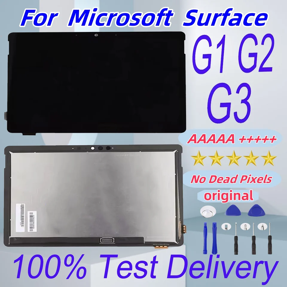 AAA+ originál pre Microsoft Surface GO1 1824 1825 Go 2 1901 LCD displej dotykovej obrazovky Digitalizátor pre Surface Go2 Go 3 LCD