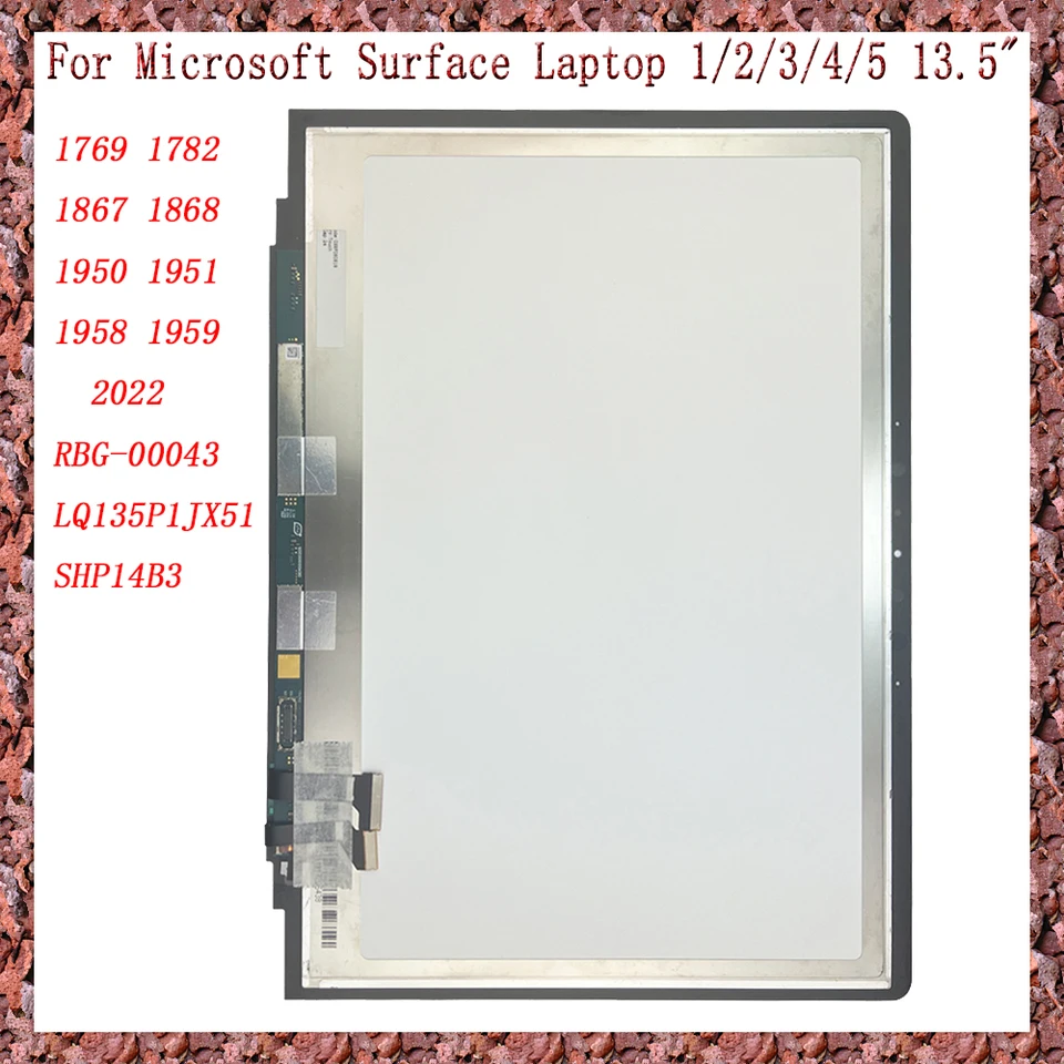 AAA+ pre laptop Microsoft Surface 1 2 3 4 5 ST Gen 1769 1950 13,5 