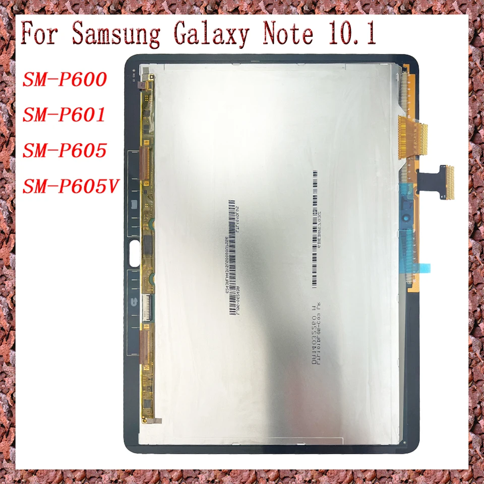 AAA pre Samsung Galaxy Note 10.1 Edition SM-P601 SM-P605 SM-P600 P605V LCD DISPIT DISPIT DIGITICKÝ DIGITIZER GLESIFER OPRAVA