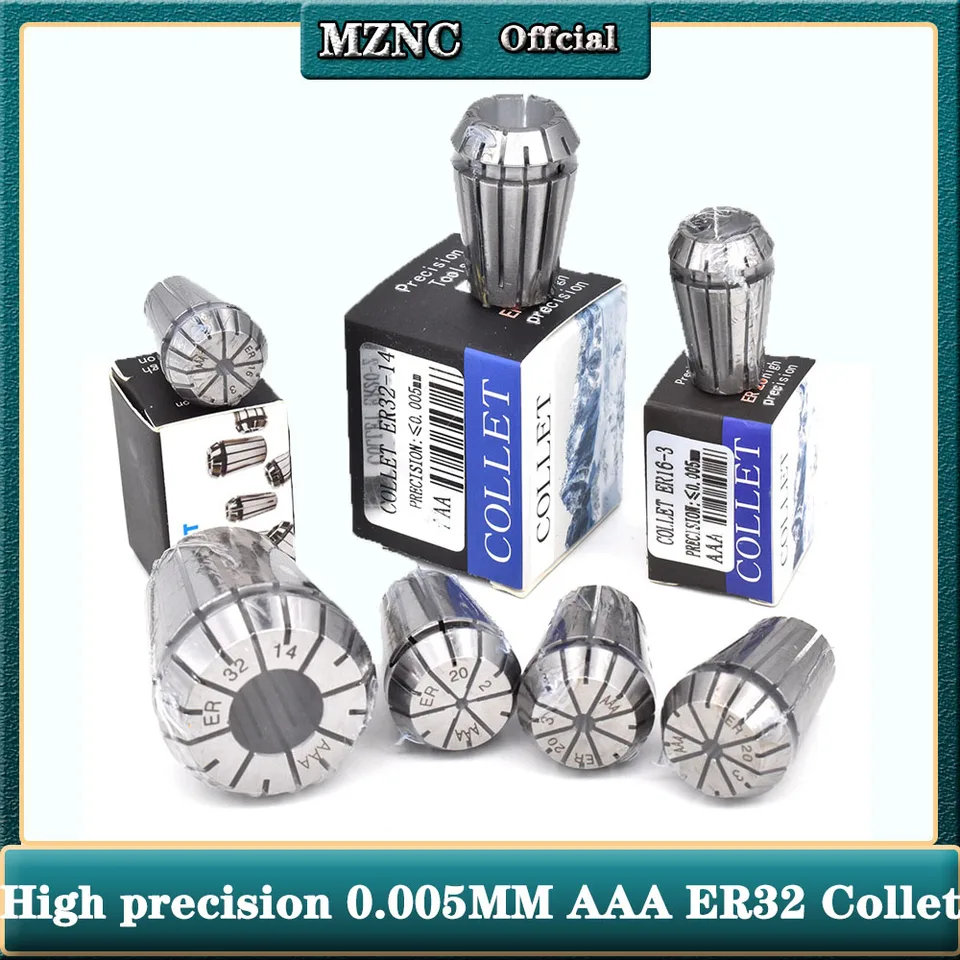 AAA Precision 0,005 mm 1-20 mm ER32 ER Spring Collet Chuck Engírovací stroj vretier CNC CNC držiak nástrojov CNC COLLET COLLET
