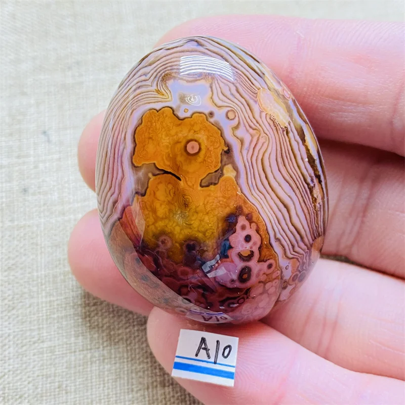 AAAA+100%prírodné čipky Stone Sardonyx Agate Palm Palm Play Witchcraft Supplies Meditácia Duchovná dekorácia Domáca dekorácia Hojenie