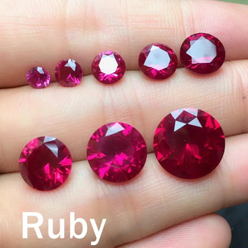 AAAA+ veľké červené rubínové okrúhle strih VVS GEM 12,0 mm 10,50Ct Natural Mine Bane Srí-Lanka Garnet Ruby