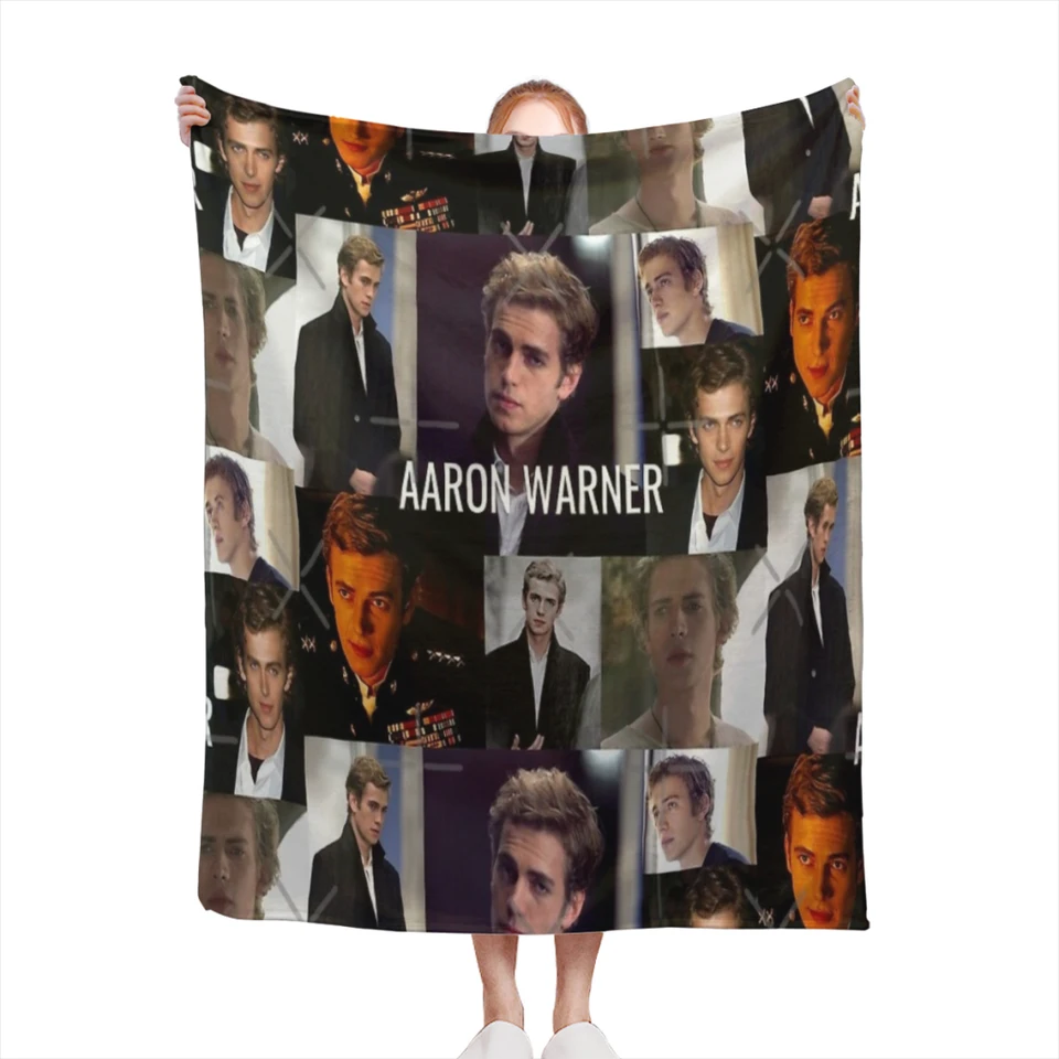 Aaron Warner; rozbiť ma kniha Stredne prikrývka Soft Showset Sety Hádajte na gauč Teplé flanelové prikrývky Spálňa dekorácie