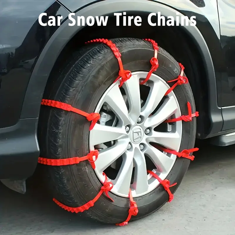 Aazrzrz Univerzálna pohotovostná trakčná trakcia reťaze snehových pneumatík Anti-Skid Nylon káblová kravata Zimná jazda automobilový nákladný automobil SUV Mowers (balenie po 24)