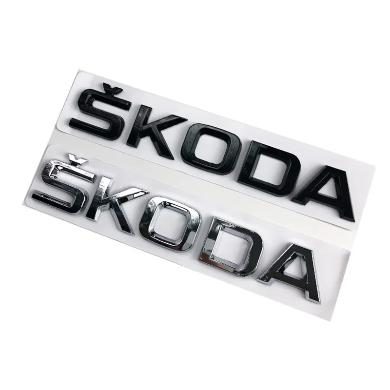 Ab auta Zadný nálepka Sticker Badge Znak pre skod Kodiaq Karoq Tour RS Superb Octavia Yeti Fabia Rapid Logo Auto príslušenstvo