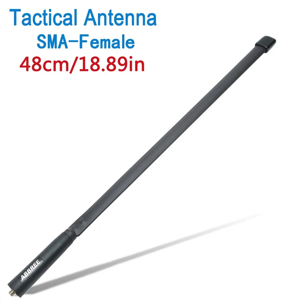 Abbree CS taktická anténa SMA SMA Žena Dual Band 144/430MHz Sloble Walkie Talkie pre Baofeng UV 5R 13 Pro 888S Quansheng UV K5