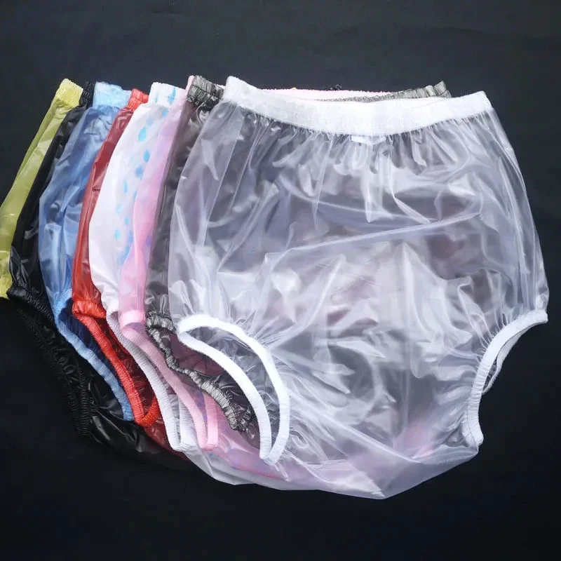 Abdl veľký plastový vysoký pás spodky spodky ultra mäkké hladké tiché ticho PVC nepremokavé spodné prádlo Anti bočné úniky dospelých močových nohavíc pre dospelých