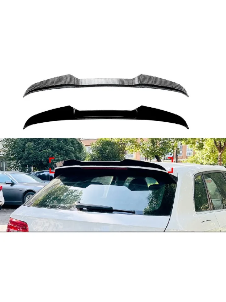 ABS Black Carbon Fiber Spoiler 2013-2020 pre spojler Sedan Sedan A3 Soiler A3 Sedan A3