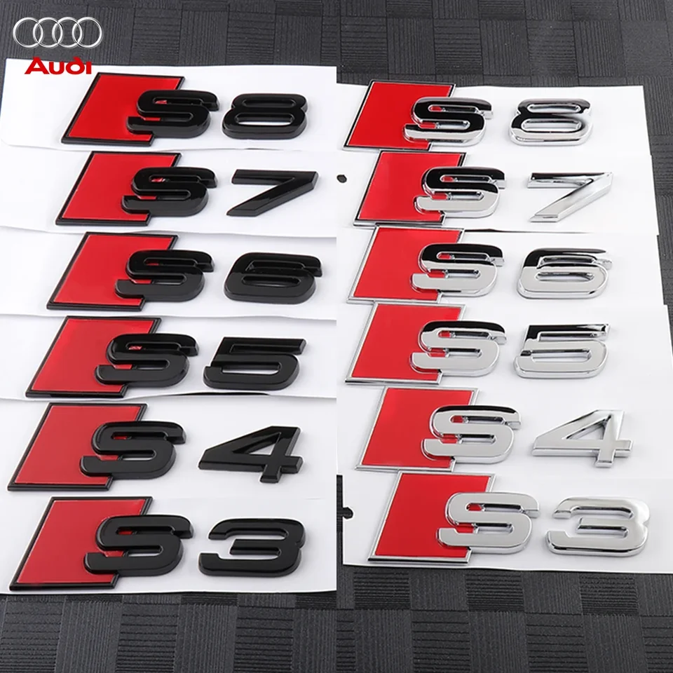 ABS Car Body Zadný kmeň S3 S4 S5 S6 S7 Slepačka pre Audi Sline A3 A7 Q3 8V RS5 B7 A4 B9 A6 C7 A6 C6 A3 8P Q7 4L S4 Q5