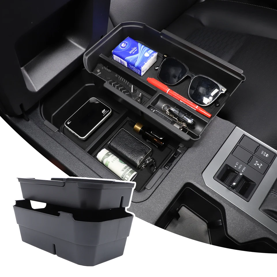 ABS Car Center Console lakťová lakťová lakťová skrinka Storage Box Organizátor podnos pre Toyota Prado Land Cruiser LC250 2024+