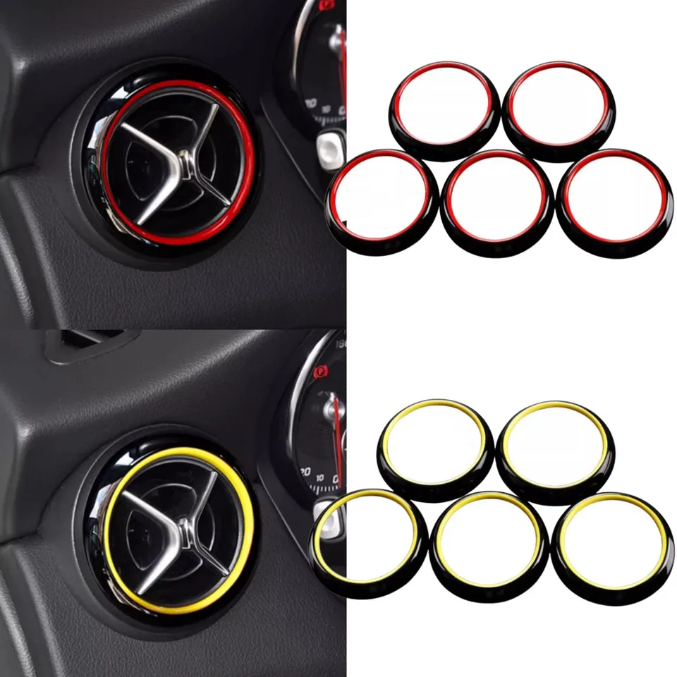 ABS Car Stredová konzola Klimatizácia klimatizácie Venter výstupný krúžok TRIST TRICERS pre Mercedes Benz A CLA GLA trieda W176 C117 X156