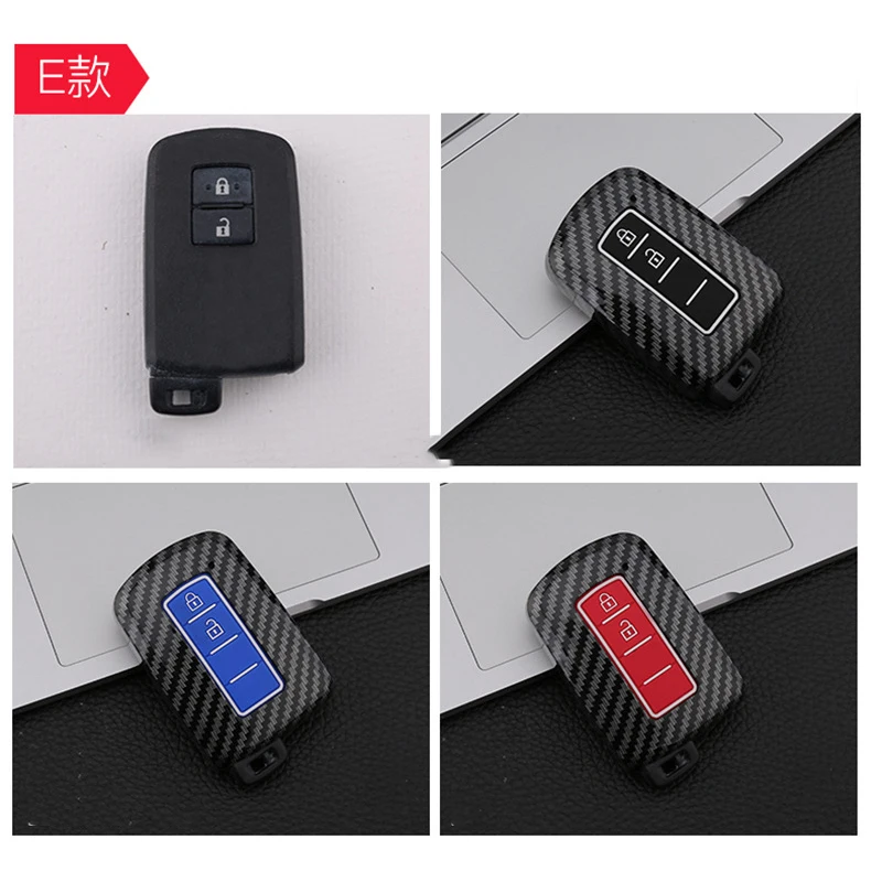 ABS Carbon 2 3 4 Kľúčové puzdro pre tlačidlo pre Toyota Prius 30 Alpha Aqua Land Cruiser Auris 2012 - 2014 pre Lexus LC 200