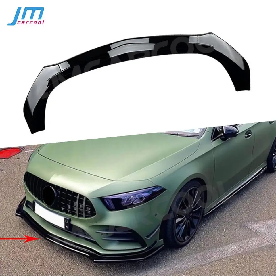 ABS Carbon Auto predný kryt spojlera brady pre pery pre Mercedes Benz A Class W177 A180 A200 A35 AMG 2019-2023 BodyKits