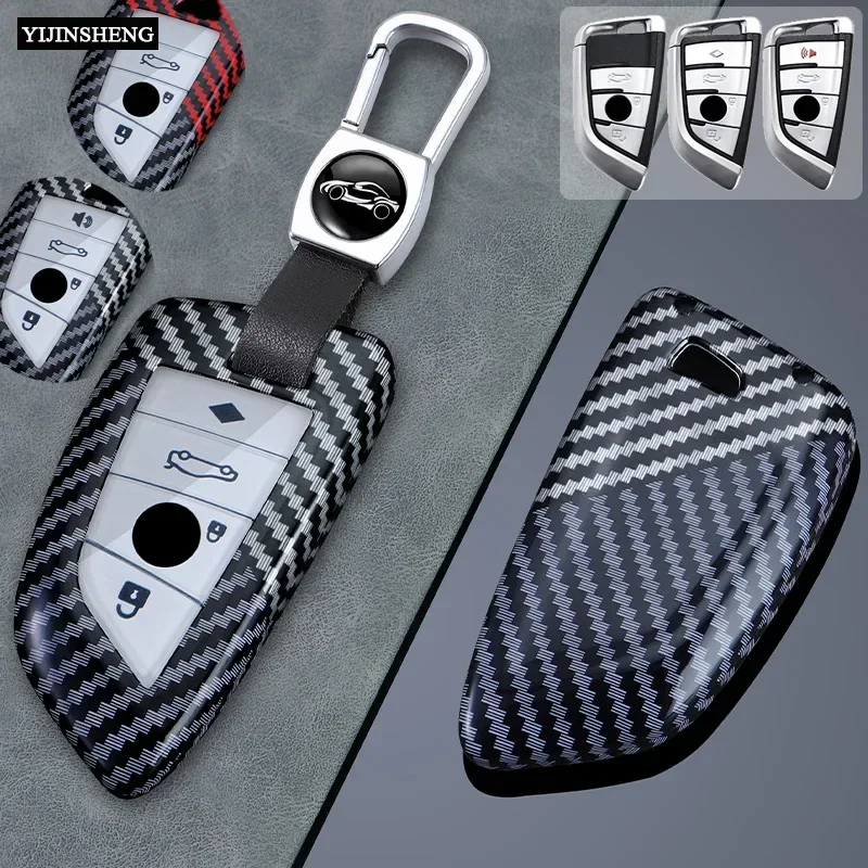 ABS Carbon Car Remote Kryt kryt kľúča FOB FOB pre BMW F20 G20 G30 X1 X3 X4 X5 G05 X6 X7 G11 F15 F16 G01 G02 F48